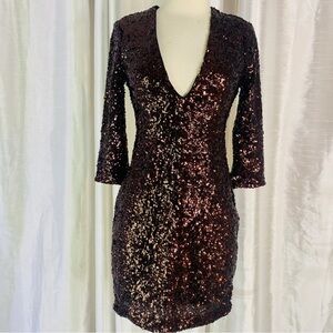 Brown copper dress